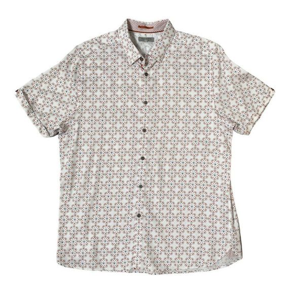 Ted Baker Other - Ted Baker Short Sleeve Collared Button Front Shirt, Men's Size 5